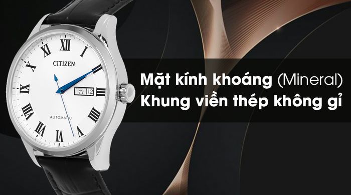 Đồng hồ Nam Citizen NH8360-12A - Cơ tự động chịu lực tốt