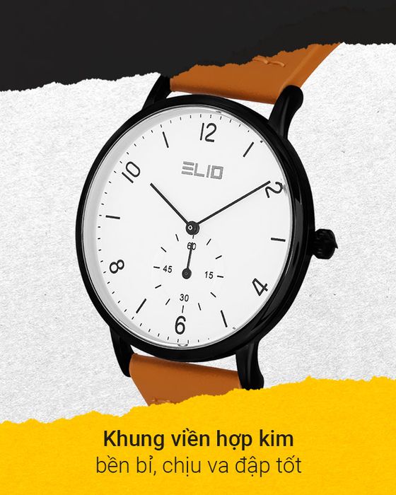 Đồng hồ Nữ Elio EL057-02 có khung viền hợp kim
