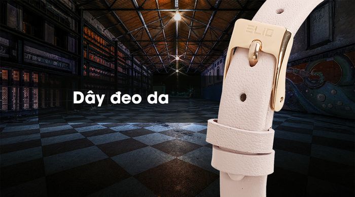 Đồng hồ nữ Elio EL024-01 có dây đeo êm tay và nhẹ nhàng