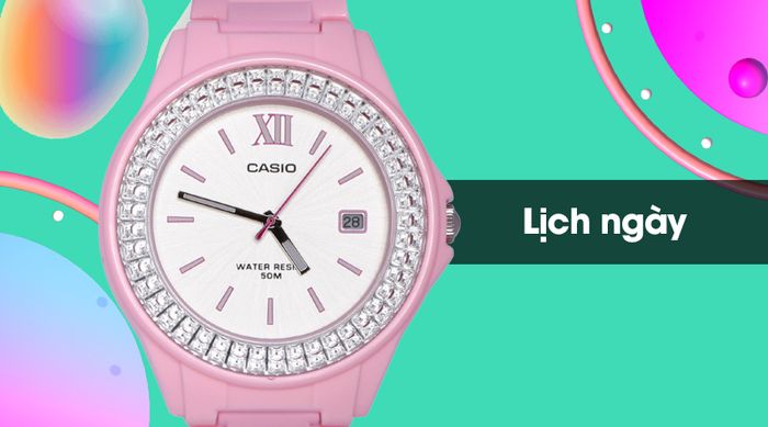 Đồng hồ Nữ Casio LX-500H-4E4VDF có tiện ích lịch ngày