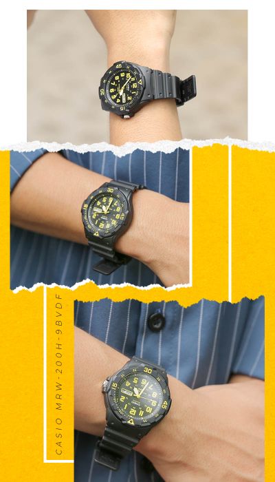 Trên tay Đồng hồ Nam Casio MRW-200H-9BVDF