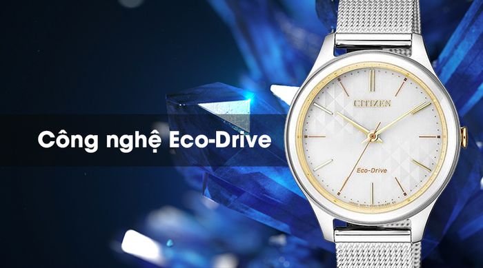 Đồng hồ nữ Citizen EM0504-81A sử dụng năng lượng từ ánh sáng mặt trời