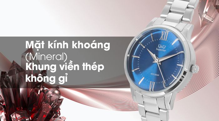 Đồng hồ nữ Q&Q S399J212Y có khả năng chịu va đập tốt