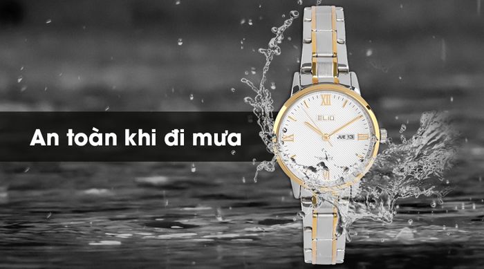 Đồng hồ nữ Elio ES025-C2 có hệ số chống nước 30m
