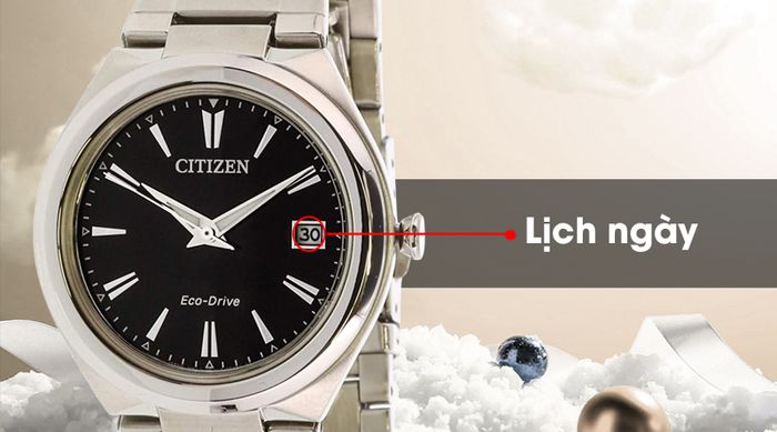 Đồng hồ nữ Citizen FE6020-56F - Eco-Drive được tích hợp lịch ngày