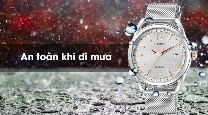 Đồng hồ nữ Citizen FE6088-87A - Eco-Drive có hệ số chống nước 3 ATM