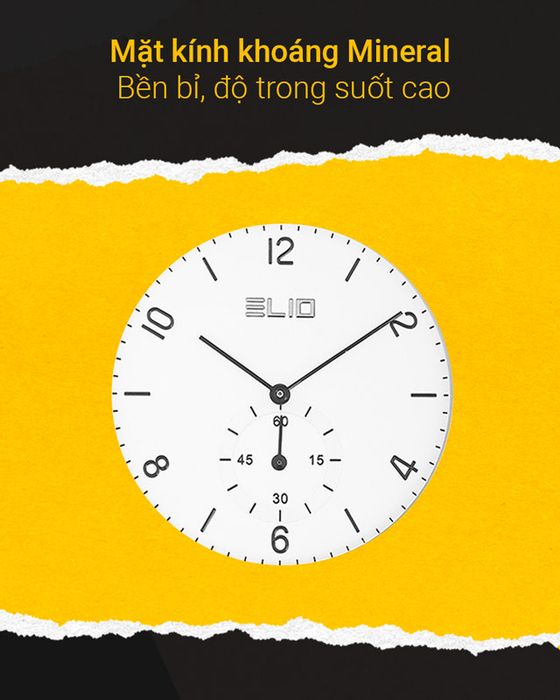 Đồng hồ Nữ Elio EL057-02 có mặt kính khoáng trong suốt