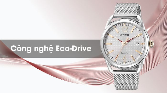 Đồng hồ nữ Citizen FE6088-87A - Eco-Drive được trang bị công nghệ Eco-Drive