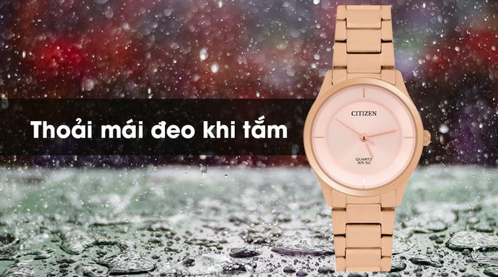 Đồng hồ nữ Citizen ER0205-80X có hệ số chống nước 5 ATM