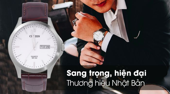 Đồng hồ nam Citizen BF2001-12A - Eco-Drive có thiết kế hiện đại, sang trọng