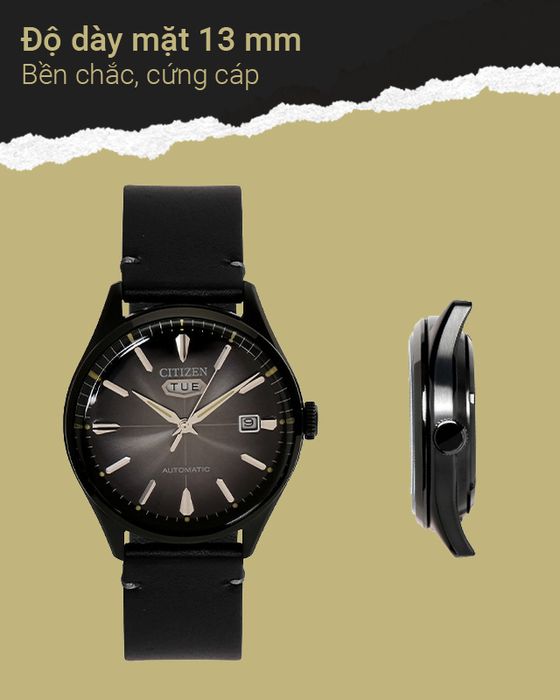 Đồng hồ Nam Citizen C7 NH8395-00E có độ dày mặt 13mm bền chắc