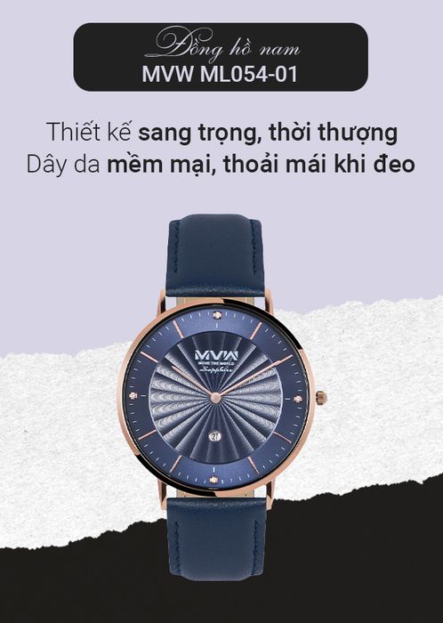 Tổng quan đồng hồ Nam MVW ML054-01