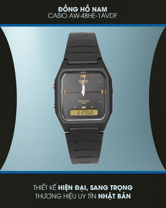 Đồng hồ Nam Casio AW-48HE-1AVDF đến từ thương hiệu Nhật Bản