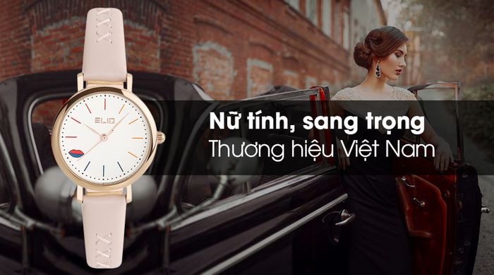 Đồng hồ nữ Elio EL024-01 có thiết kế thời trang