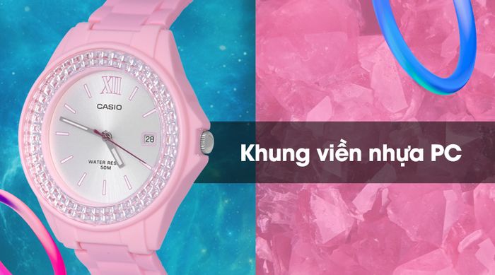 Đồng hồ Nữ Casio LX-500H-4E4VDF có khung viền nhựa