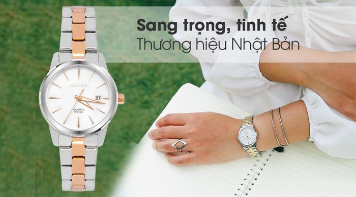 Đồng hồ nữ Citizen EU6074-51D có kiểu dáng thanh lịch