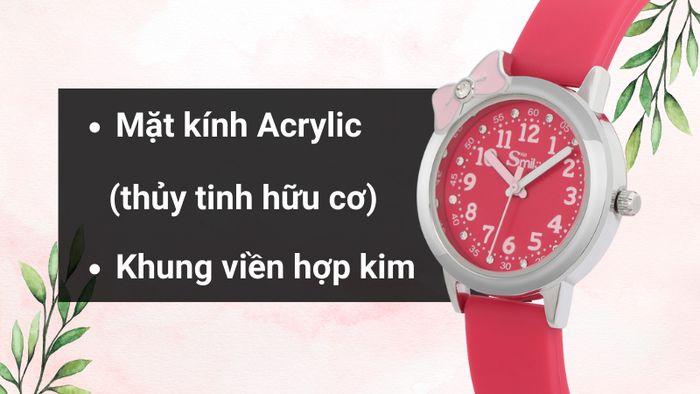 Chất liệu mặt kính và khung viền của mẫu đồng hồ