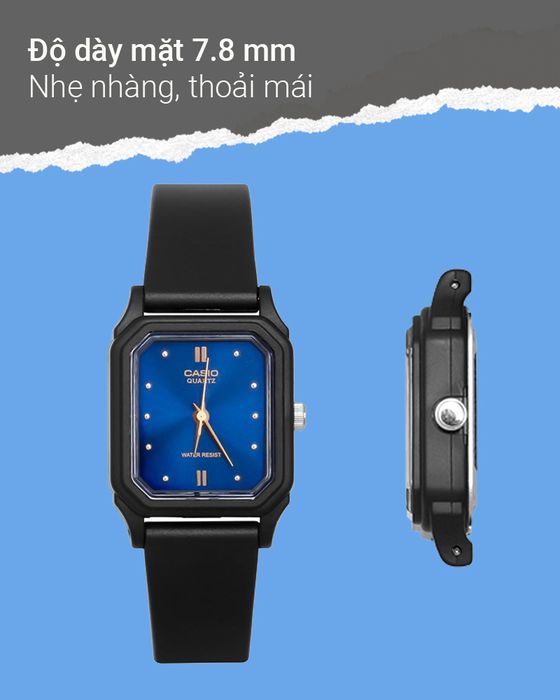 Đồng hồ nữ Casio LQ-142E-2ADF với mặt đồng hồ nhỏ gọn