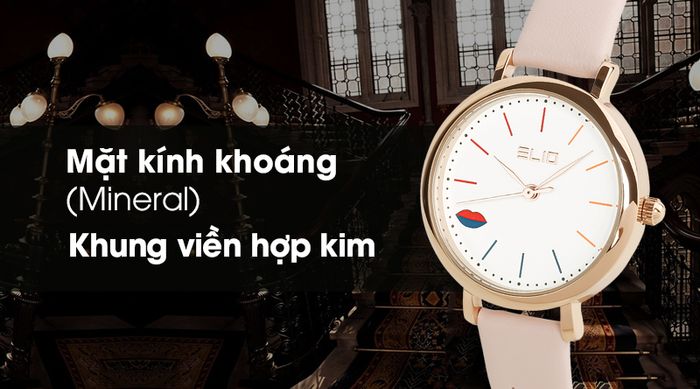 Đồng hồ nữ Elio EL024-01 có khả năng chịu lực tốt