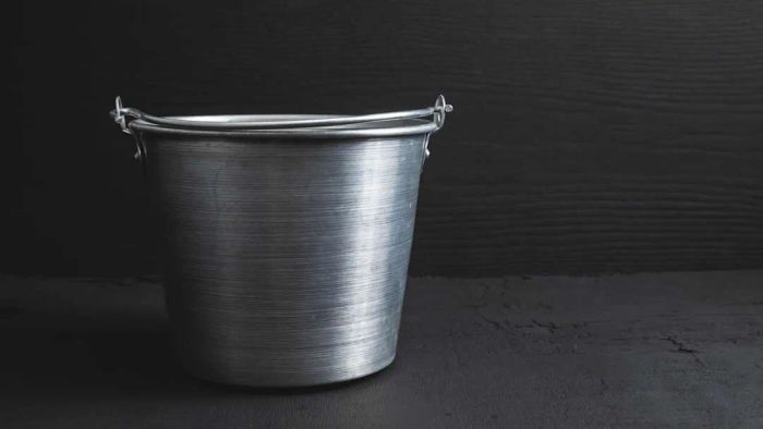 Kick the bucket, but for real? Here’s an image of the actual bucket.
