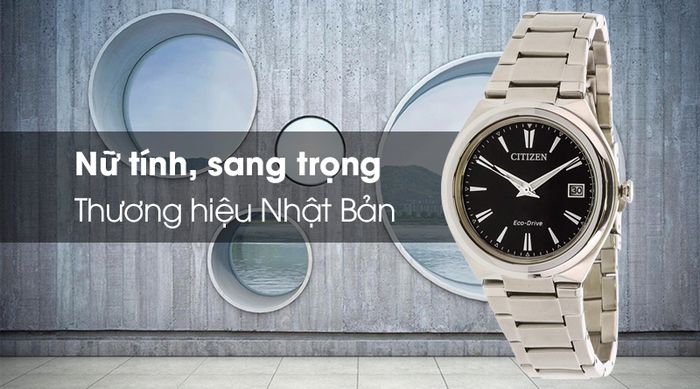 Đồng hồ nữ Citizen FE6020-56F - Eco-Drive có kiểu dáng sang trọng