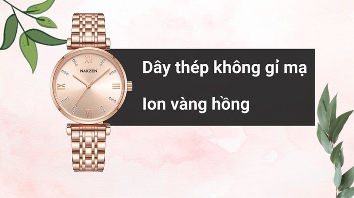 Chất liệu dây đeo của mẫu đồng hồ