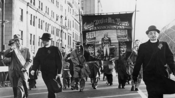 New York City’s St. Patrick’s Day parade in 1960.