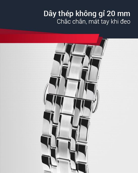 Đồng hồ nam MVW MS063-02 có dây đeo chắc chắn, chống oxy hóa