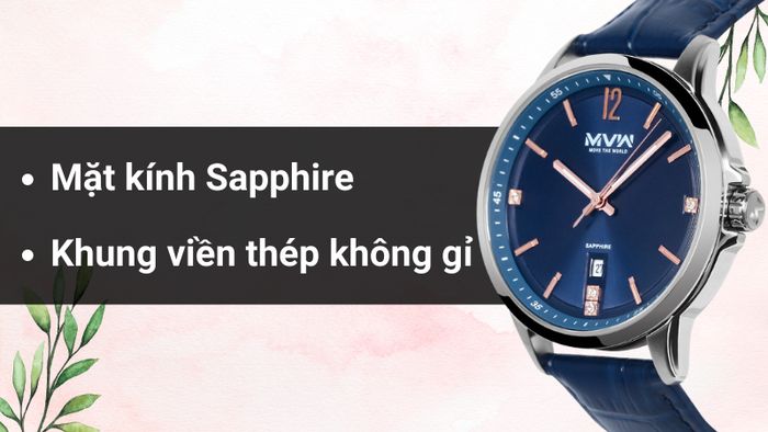 Chất liệu mặt kính và khung viền của mẫu đồng hồ