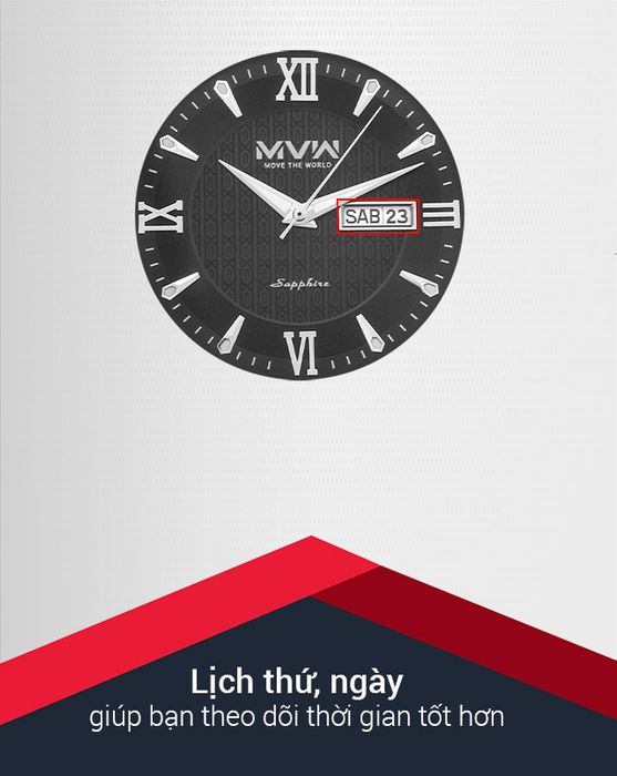 Đồng hồ nam MVW MS063-02 có thêm nhiều tiện ích
