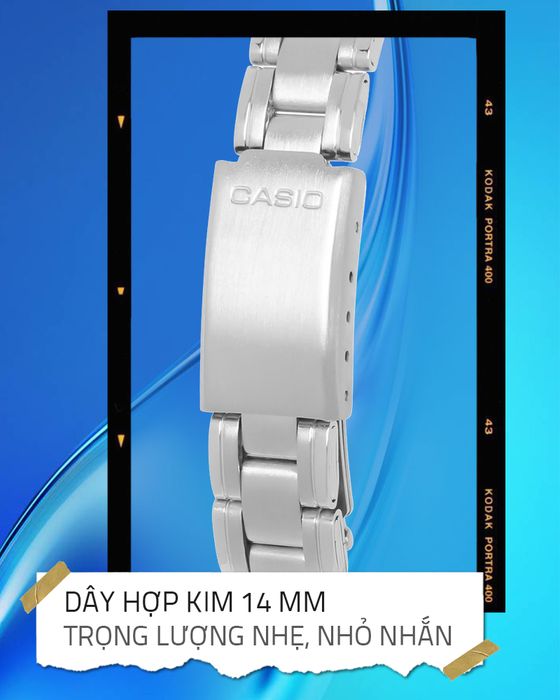 Đồng hồ nữ Casio LTP-1215A-1ADF có dây đeo hợp kim bền bỉ