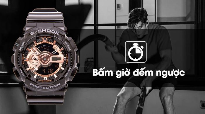 Đồng hồ nam G-Shock GA-110MMC-1ADR có thêm tính năng bấm giờ đếm ngược