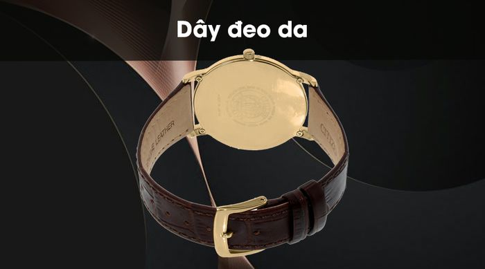 Đồng hồ nam Citizen AR1113-12A có dây đeo nhẹ nhàng và êm ái