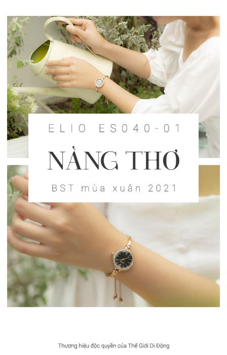 Đồng hồ Nữ Elio ES040-01 thuộc bộ sưu tập Nàng Thơ