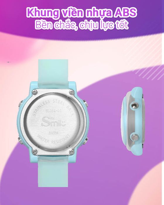 Đồng hồ Trẻ em Smile Kid SL054-01 có khung viền nhựa bền bỉ