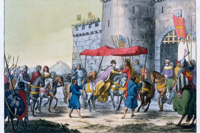 The marriage of Edward I and Eleanor of Castile.