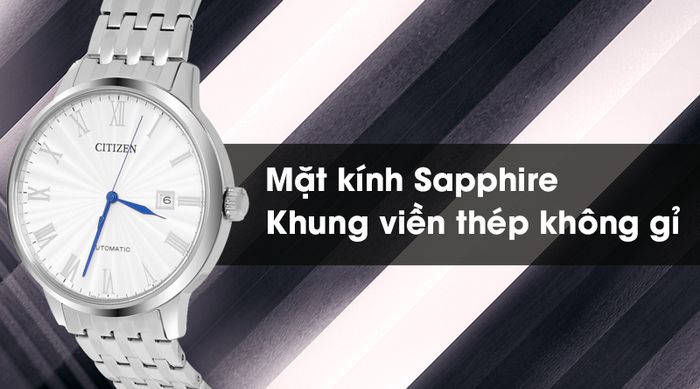 Đồng hồ Nam Citizen NJ0080-50A - Cơ tự động có bộ khung bền bỉ