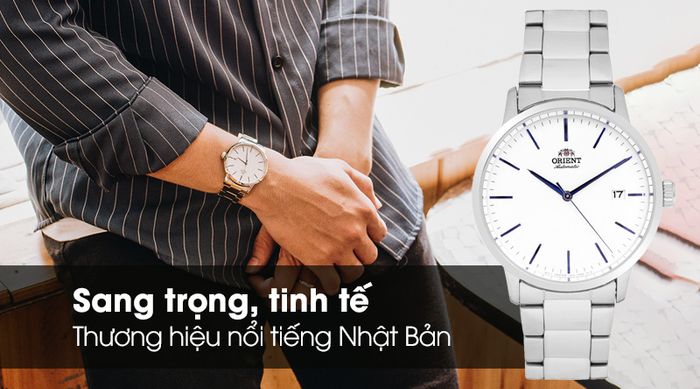 Đồng hồ Nam Orient RA-AC0E02S10B - Cơ tự động có thiết kế tinh tế