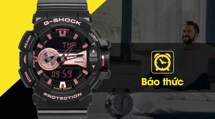 Đồng hồ Nam G-shock GA-400GB-1A4DR có chế độ báo thức
