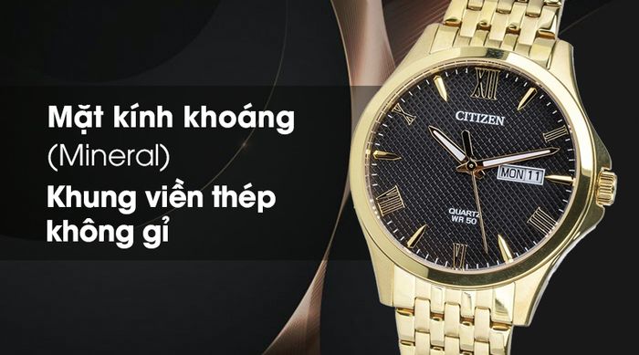 Đồng hồ nam Citizen BF2022-55H có khả năng chịu va đập tốt