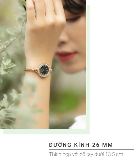 Đồng hồ Nữ Elio ES040-01 nhỏ nhắn, sở hữu đường kính mặt 26 mm