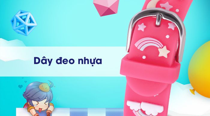 Đồng hồ trẻ em Smile Kid SL038-01 có dây đeo nhẹ nhàng
