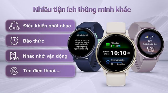 Garmin Vivoactive 5 42.2mm dây silicone - Tiện ích khác