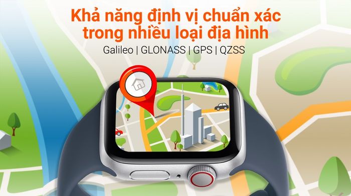 Apple Watch SE 2023 LTE 40mm viền nhôm dây silicone - Định vị