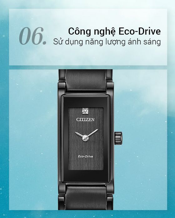 Đồng hồ nữ Citizen EG7055-51E với công nghệ Eco-Drive độc quyền của Citizen