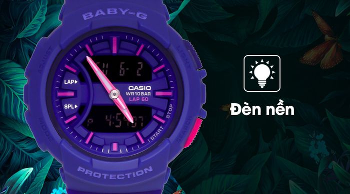 Đồng hồ Nữ Baby-G BGA-240L-2A1DR được trang bị đèn led cực sáng