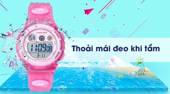 Đồng hồ trẻ em Smile Kid SL023-01 có độ chống nước 5 ATM