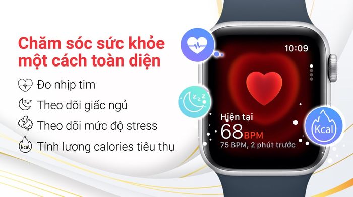 Apple Watch SE 2023 LTE 40mm viền nhôm dây silicone - Sức khỏe