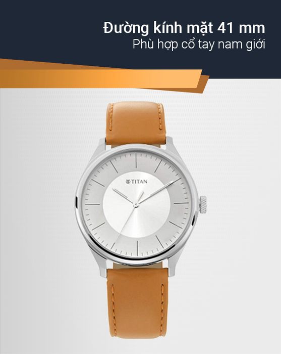 Đồng hồ Nam Titan 1802SL07 có đường kính mặt 41 mm 