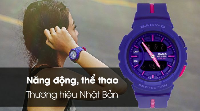 Đồng hồ Nữ Baby-G BGA-240L-2A1DR có kiểu dáng thể thao